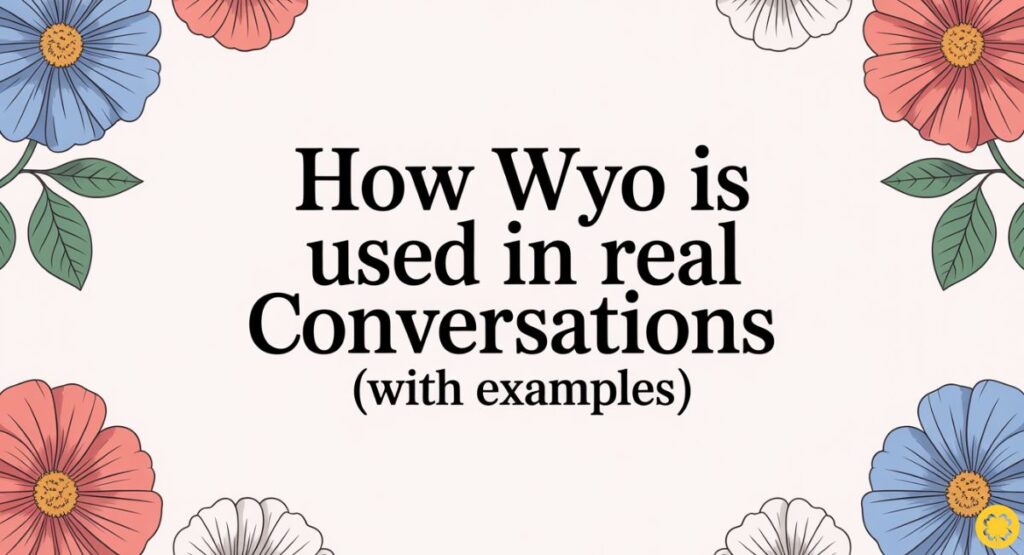 How WYO Is Used in Real Conversations (With Examples)