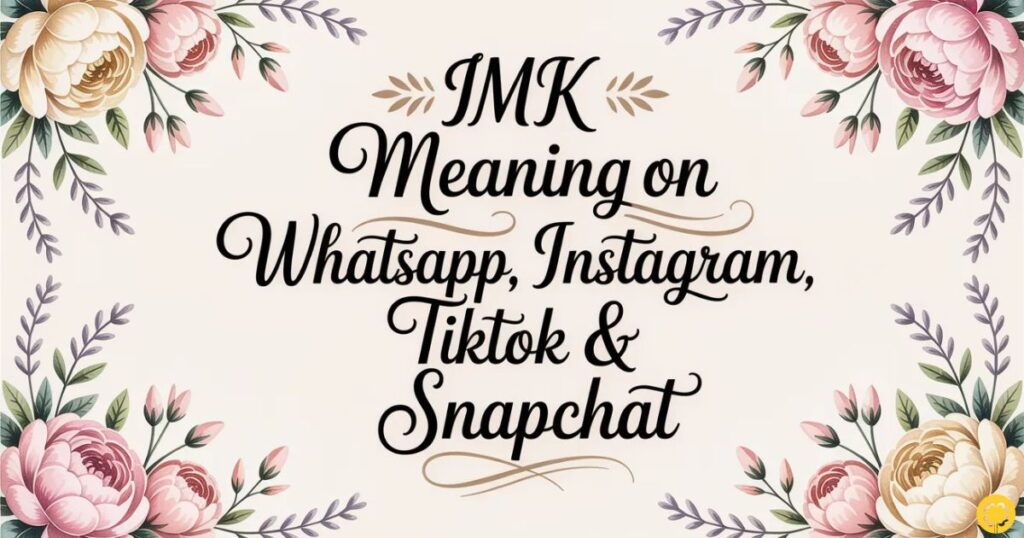 IMK Meaning on WhatsApp, Instagram, TikTok & Snapchat