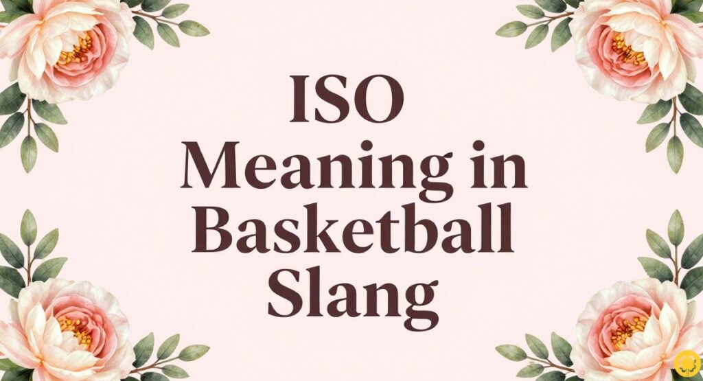 ISO Meaning in Basketball Slang