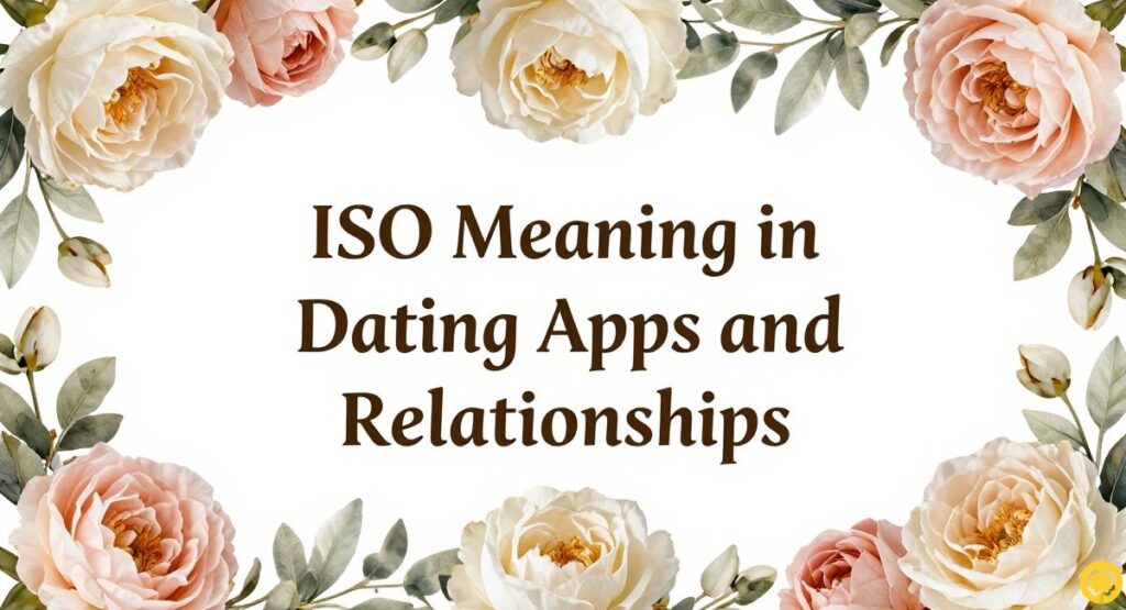 ISO Meaning in Dating Apps and Relationships