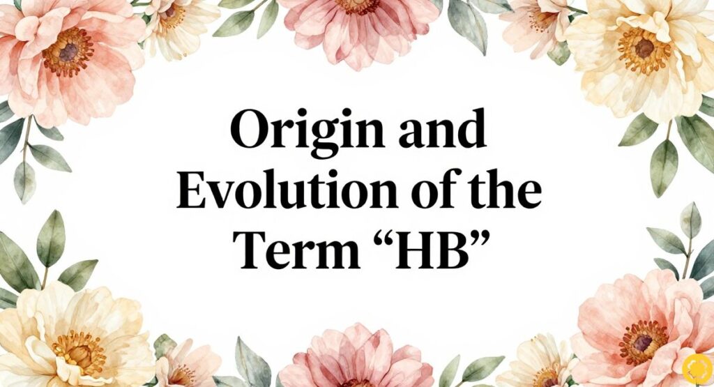 Origin and Evolution of the Term “HB”