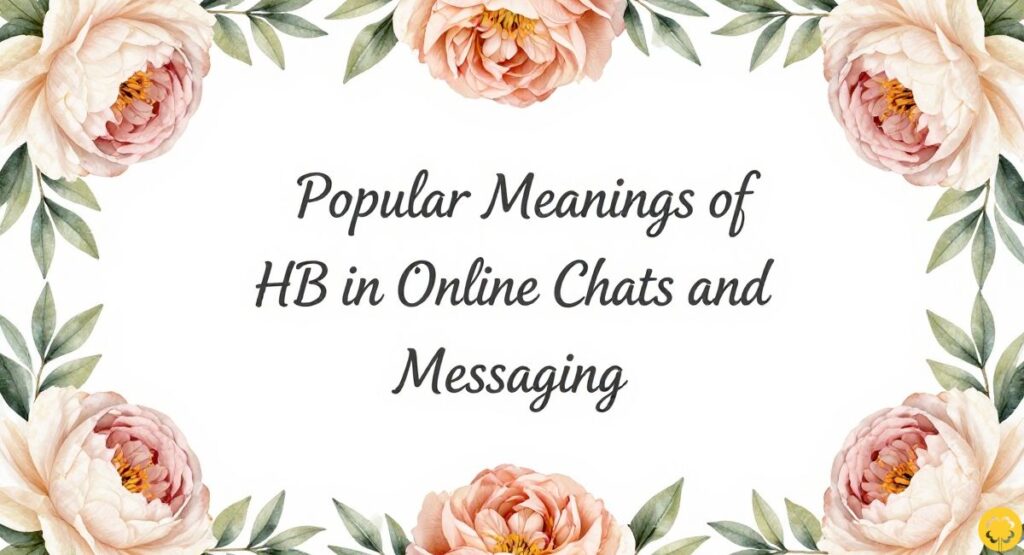 Popular Meanings of HB in Online Chats and Messaging