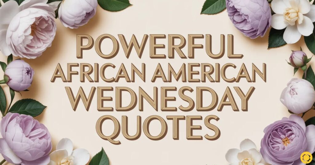 Powerful African American Wednesday Quotes