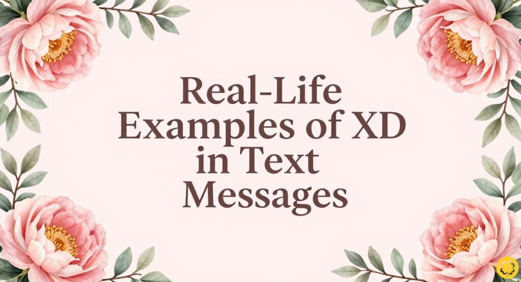 Real-Life Examples of XD in Text Messages