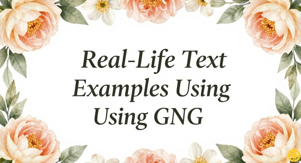Real-Life Text Examples Using GNG