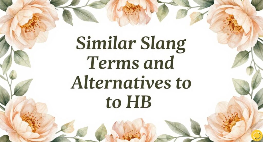 Similar Slang Terms and Alternatives to HB