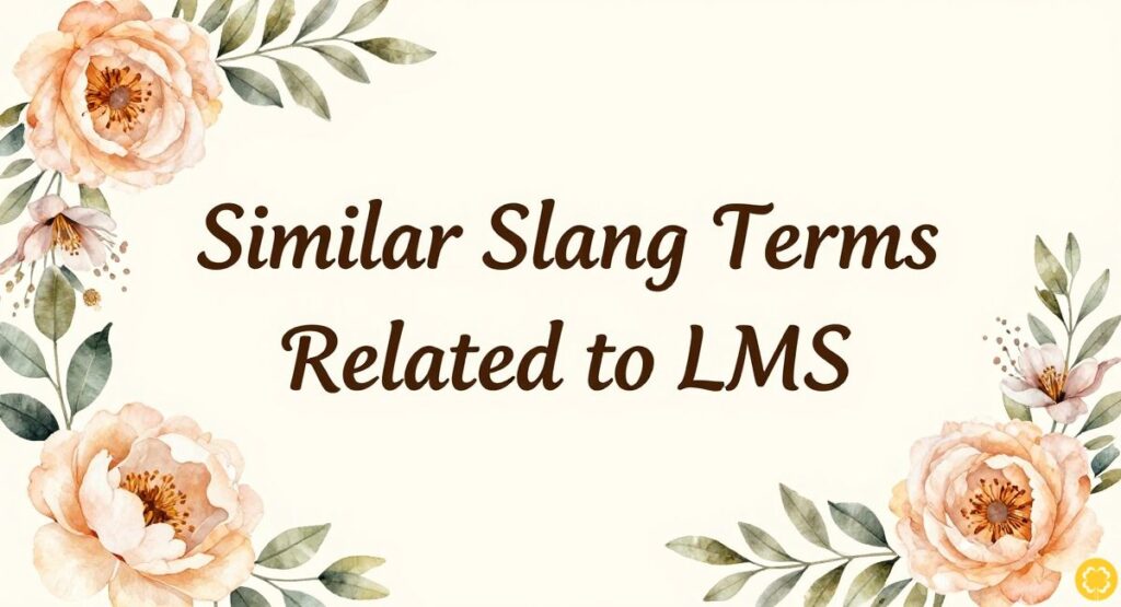 Similar Slang Terms Related to LMS