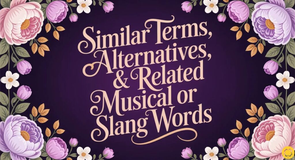 Similar Terms, Alternatives & Related Musical or Slang Words