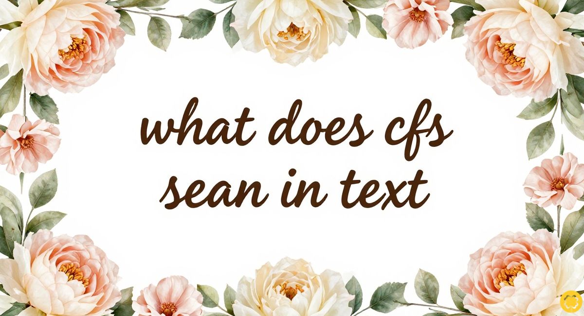 what does cfs mean in text