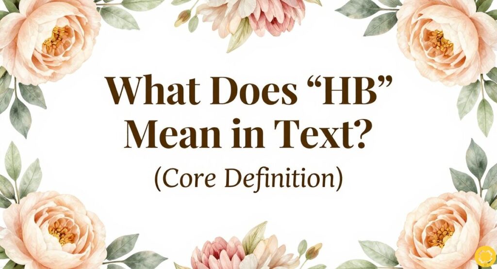 What Does “HB” Mean in Text? (Core Definition)