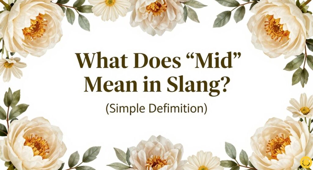 What Does “Mid” Mean in Slang? (Simple Definition)
