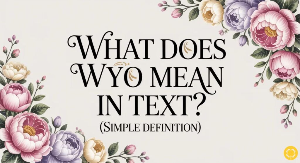 What Does WYO Mean in Text? (Simple Definition)