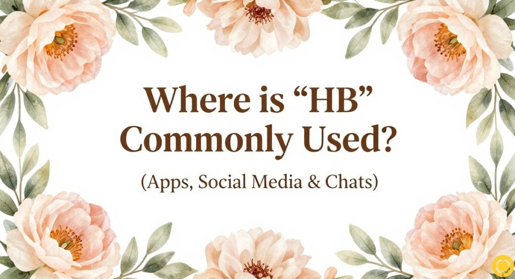 Where is “HB” Commonly Used? (Apps, Social Media & Chats)