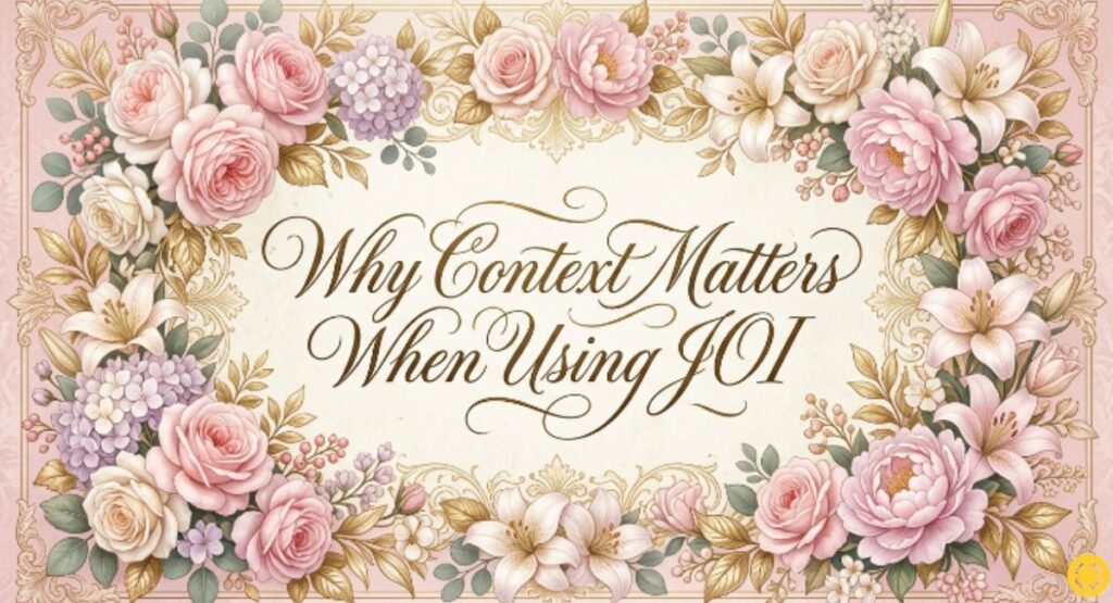 Why Context Matters When Using JOI