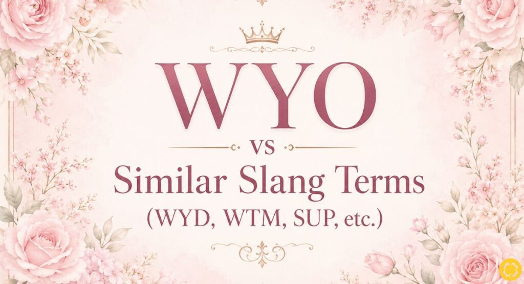 WYO vs Similar Slang Terms (WYD, WTM, SUP, etc.)