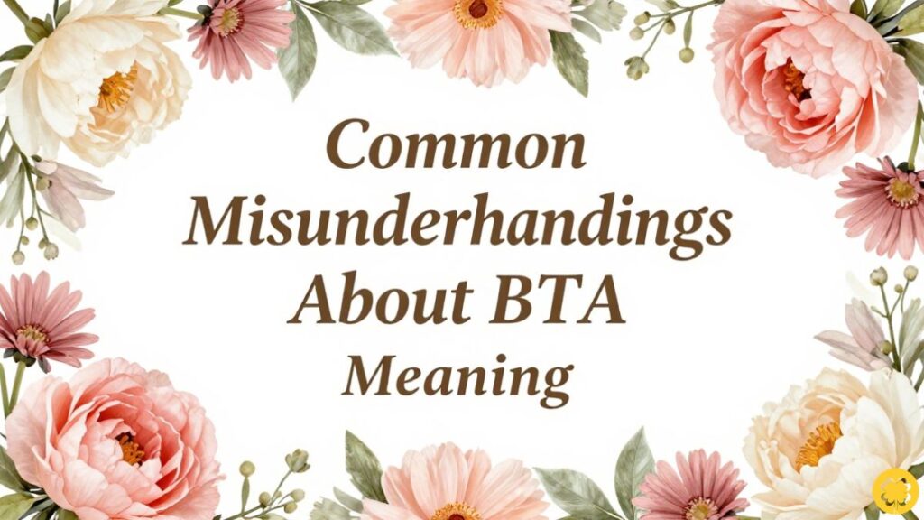 Common Misunderstandings About BTA Meaning