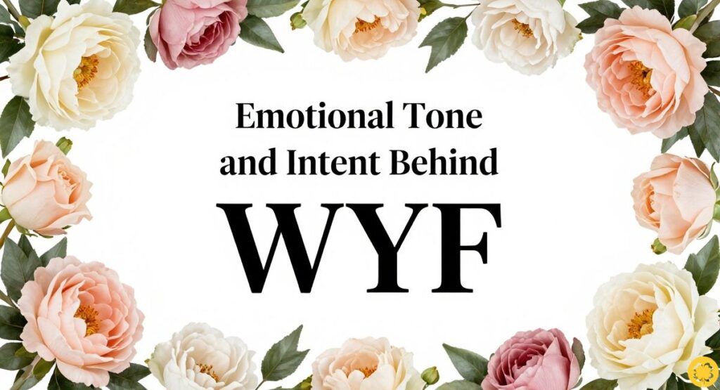 Emotional Tone and Intent Behind WYF