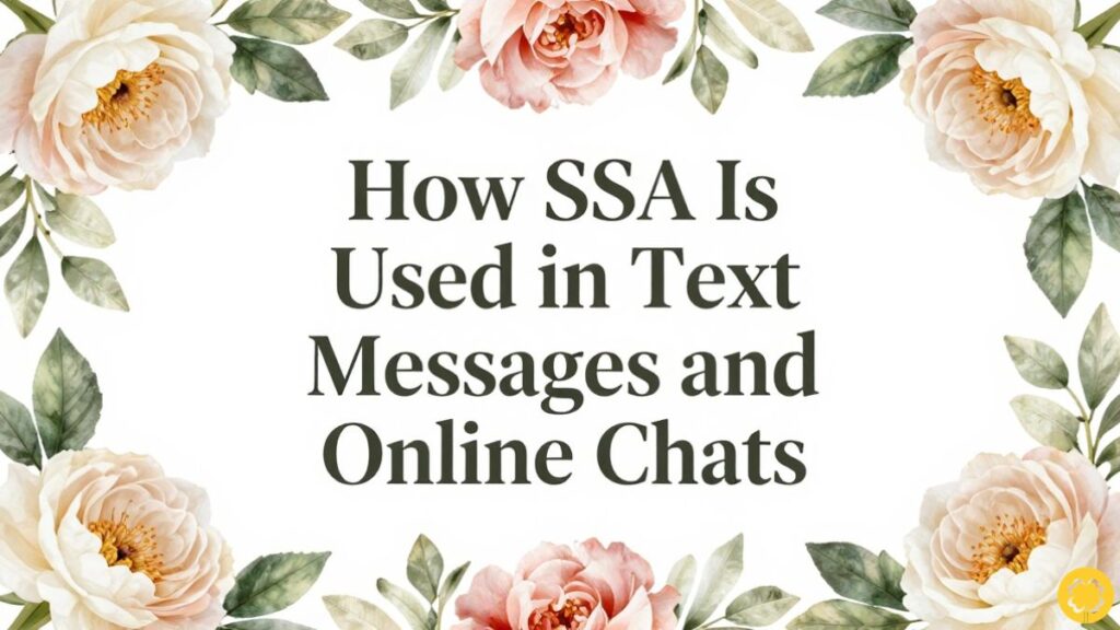 How SSA Is Used in Text Messages and Online Chats