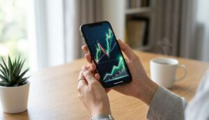 Investors Monitor Nifty