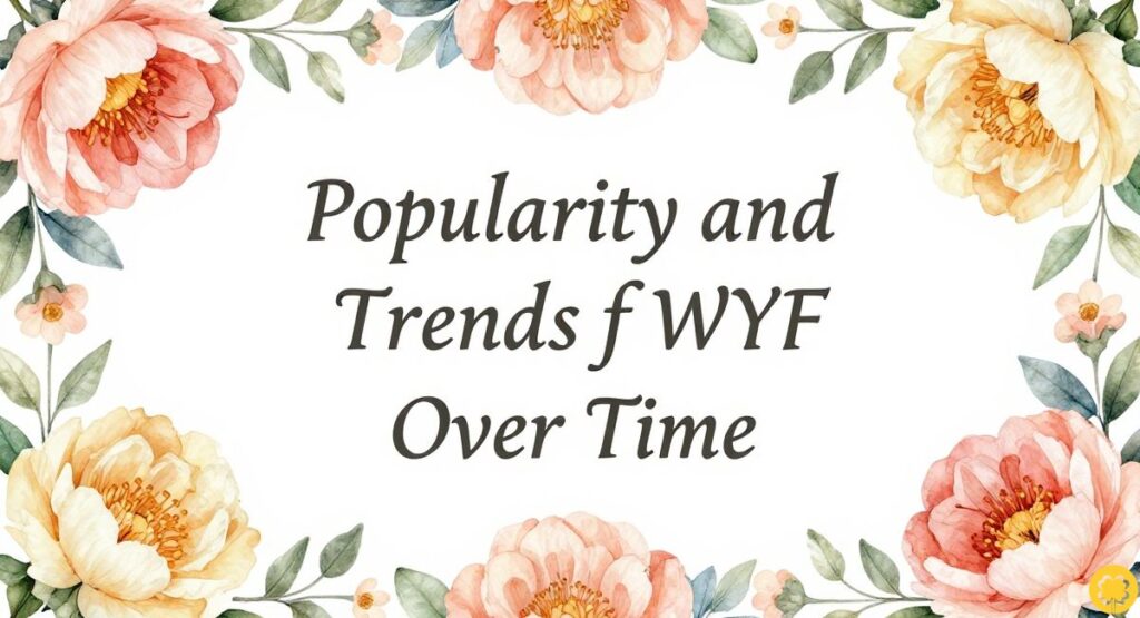 Popularity and Trends of WYF Over Time