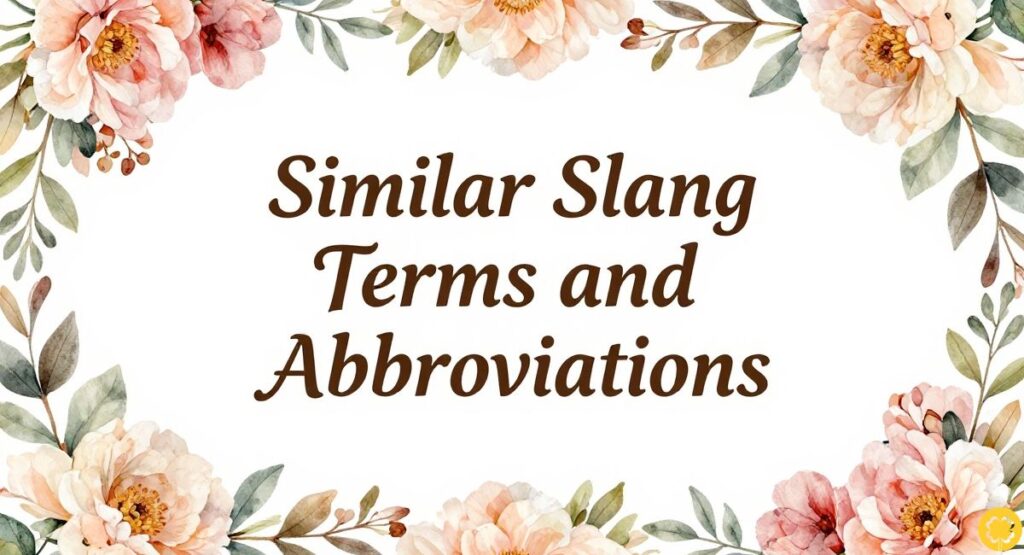 Similar Slang Terms and Abbreviations