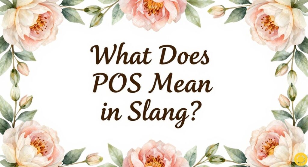 What Does POS Mean in Slang?